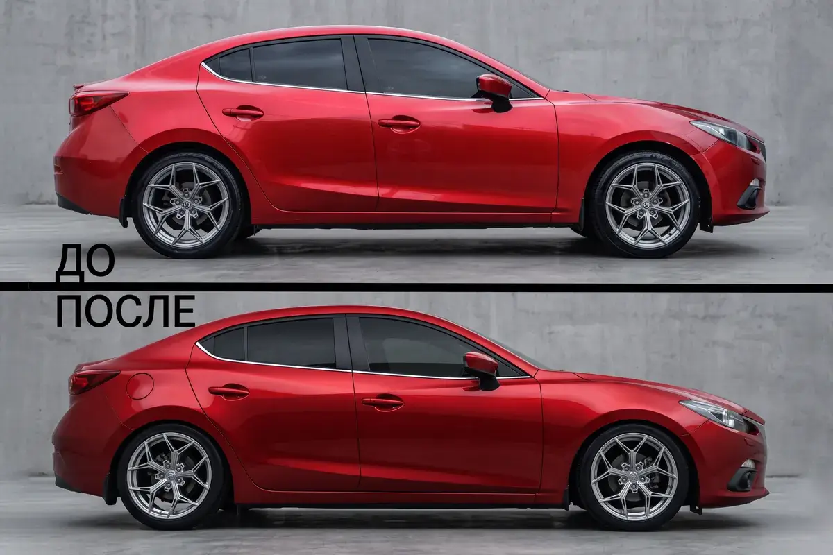 Mazda 3 вид сзади