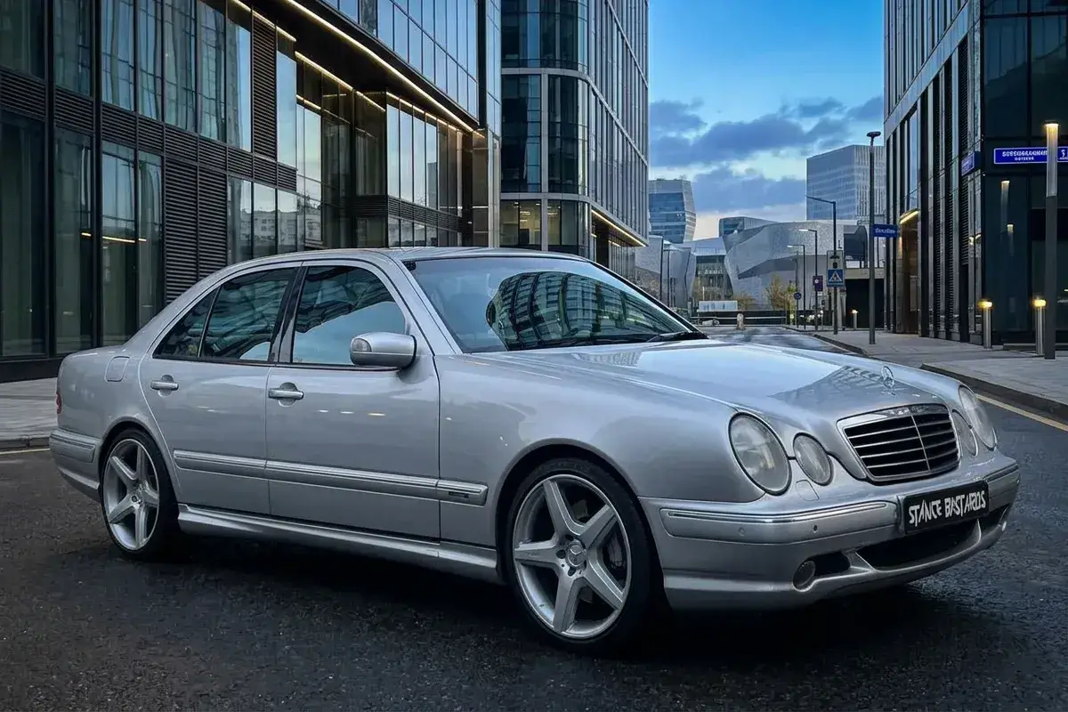 Mercedes W210 AMG с койловерами BC Racing